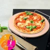 Kamień do pizzy ze stojakiem i radełkiem Konighoffer 33 cm