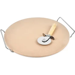 Kamień do pizzy ze stojakiem i radełkiem Konighoffer 33 cm