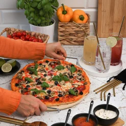 Kamień do pizzy ze stojakiem Konighoffer 33 cm