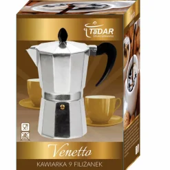 Kawiarka aluminiowa do espresso Tadar Venetto 9 filiżanek
