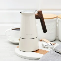 Kawiarka nierdzewna Konighoffer Cortado 6 filiżanek kremowa