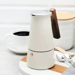 Kawiarka nierdzewna Konighoffer Cortado 6 filiżanek kremowa