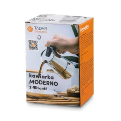 Kawiarka nierdzewna Tadar Moderno 2 filiżanki