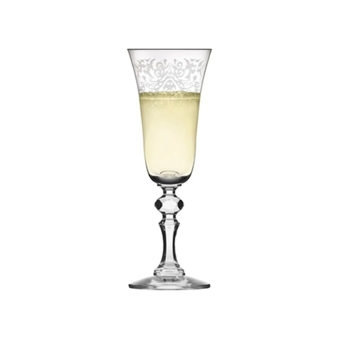 Kieliszki do szampana zdobione Krosno 150 ml 6 szt.