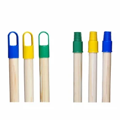 Kij drewniany do mopa z plastikowym gwintem Gomer 120 cm mix kolorów