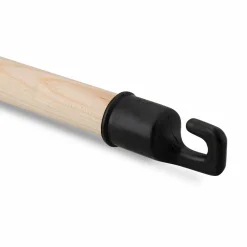 Kij drewniany do mopa z plastikowym gwintem Gomer 110 cm czarny