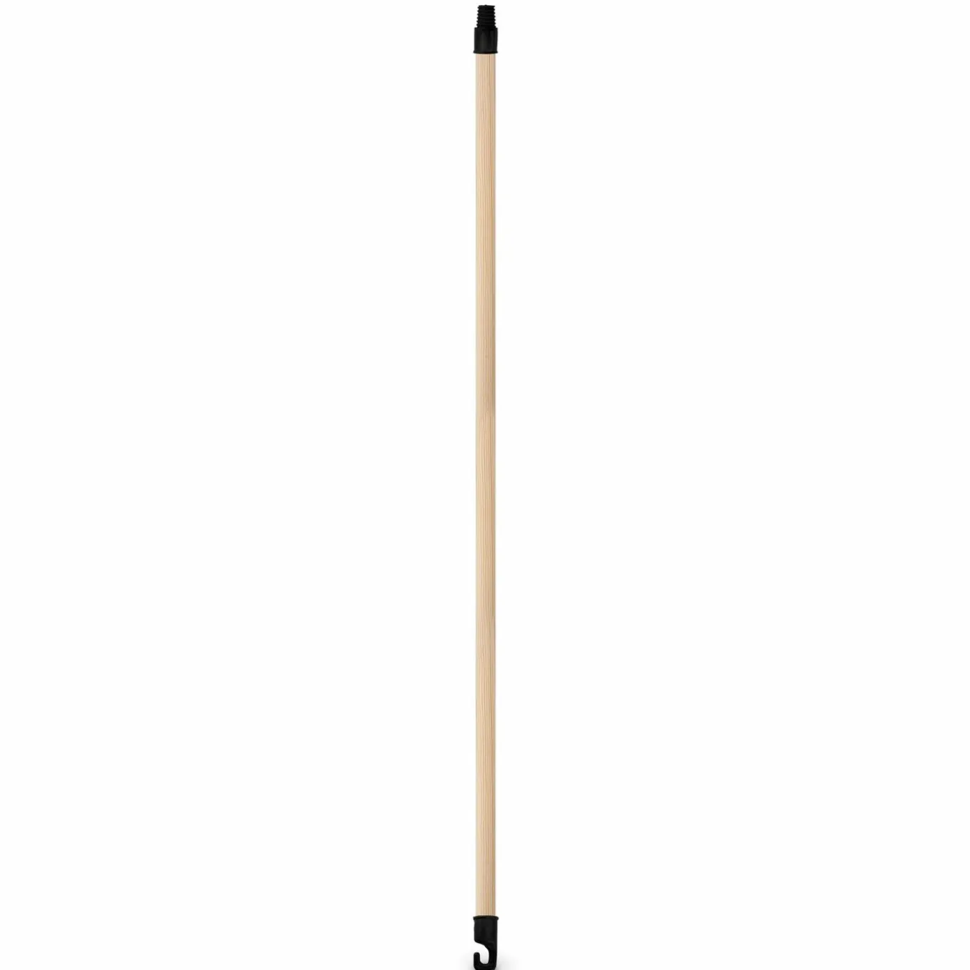 Kij drewniany do mopa z plastikowym gwintem Gomer 110 cm czarny