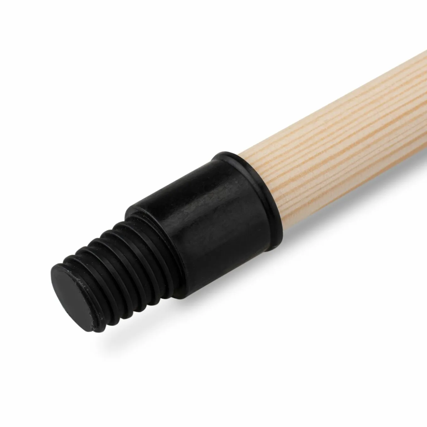 Kij drewniany do mopa z plastikowym gwintem Gomer 110 cm czarny
