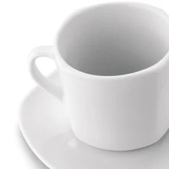 Komplet 6 filiżanek do kawy ze spodkami Tadar 220 ml