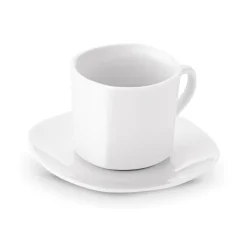 Komplet 6 filiżanek do kawy ze spodkami Tadar 220 ml