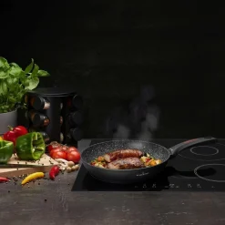 Komplet garnków i patelni z powłoką ceramiczną Starke Pro Piccante 11 elementów