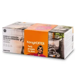 Komplet garnków KonigHOFFER Zefir 8 elementów indukcja