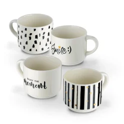 Komplet kubków na stojaku Tadar Decor 300 ml 4 sztuki