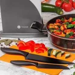 Komplet 2 noży non-stick Tadar Teo II i osłony na ostrza