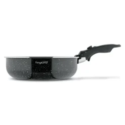 Komplet patelni głębokich z odpinaną rączką Konighoffer Spinel Black 20 / 24 / 28 cm indukcja