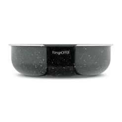 Komplet patelni głębokich z odpinaną rączką Konighoffer Spinel Black 20 / 24 / 28 cm indukcja