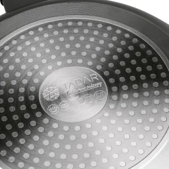 Komplet 3 patelni na indukcję z pokrywkami Tadar Amarantina Grey 20 24 28 cm