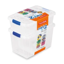 Komplet 2 pojemników na żywność Plastic Forte Mini 200 ml i 400 ml