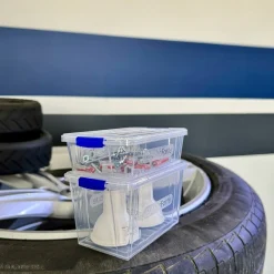 Komplet 2 pojemników na żywność Plastic Forte Mini 200 ml i 400 ml