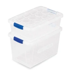 Komplet 2 pojemników na żywność Plastic Forte Mini 200 ml i 400 ml