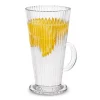 Komplet 6 szklanek do kawy Tadar Latte Anastazja 300 ml i 6 łyżeczek koktajlowych