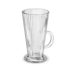 Komplet 6 szklanek do kawy Tadar Latte Anastazja 300 ml i 6 łyżeczek koktajlowych