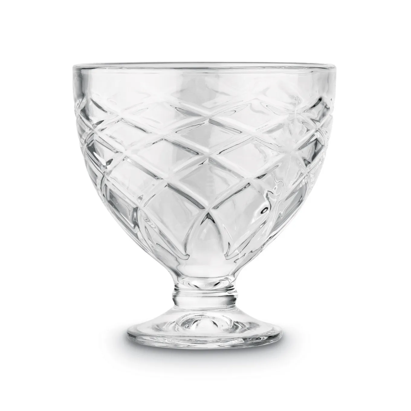 Komplet 6 szklanych pucharków deserowych Tadar Helado 400 ml