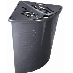 Kosz na bieliznę narożny Branq Zebra 45 l antracyt