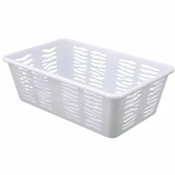 Koszyk plastikowy uniwersalny Branq Zebra 25 x 15,8 x 8,1 cm biały