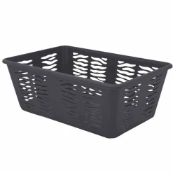 Koszyk plastikowy uniwersalny Branq Zebra 30 x 20 x 11,1 cm antracytowy