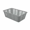 Koszyk plastikowy uniwersalny Branq Zebra 25 x 15,8 x 8,1 cm szary