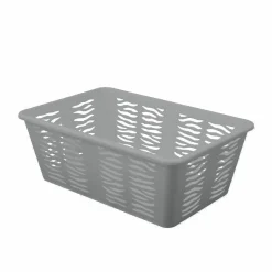 Koszyk plastikowy uniwersalny Branq Zebra 30 x 20 x 11,1 cm szary