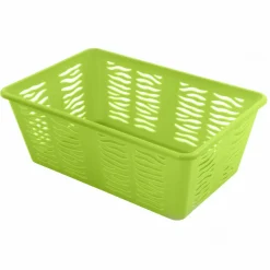 Koszyk plastikowy uniwersalny Branq Zebra 30 x 20 x 11,1 cm zielony