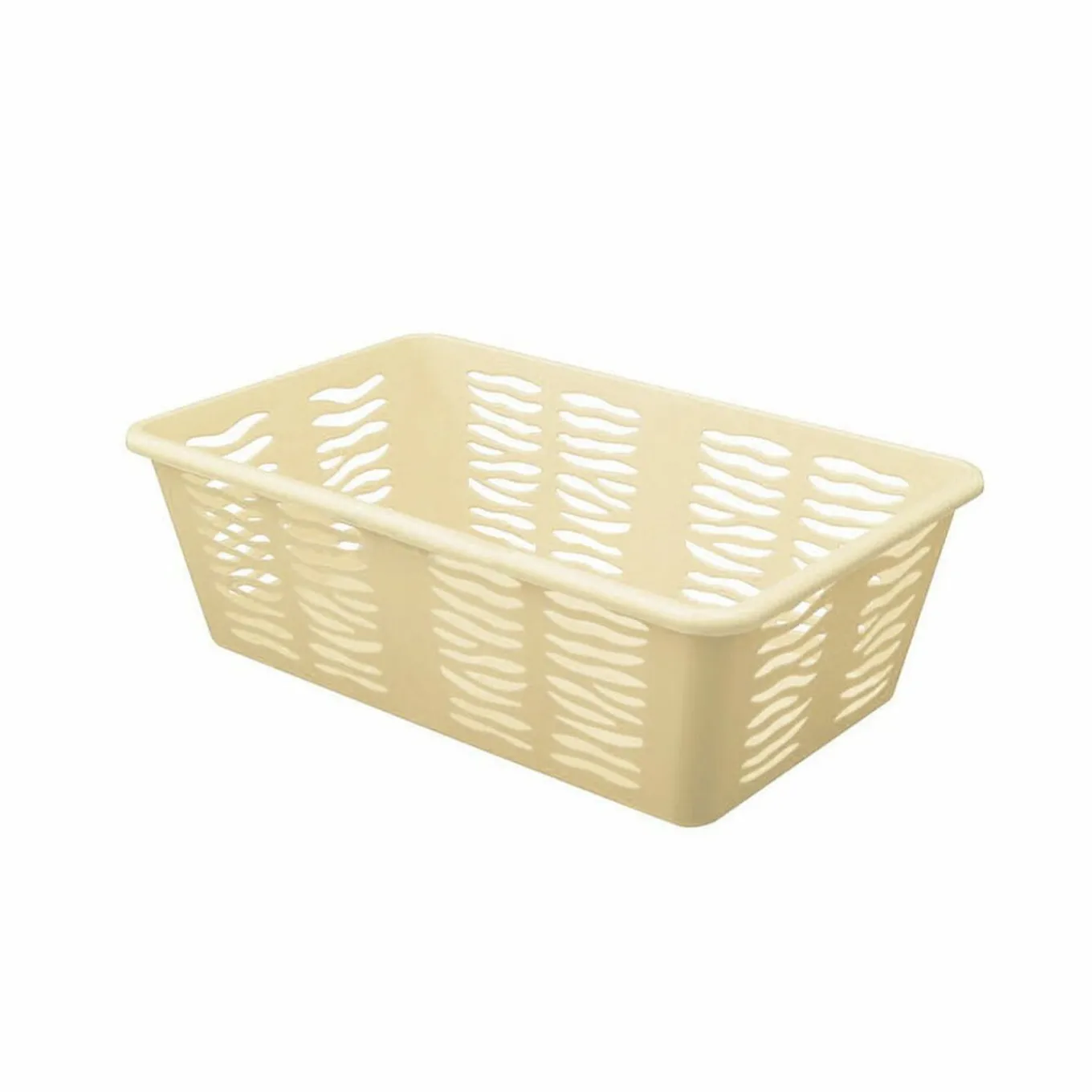 Koszyk plastikowy uniwersalny Branq Zebra 25 x 15,8 x 8,1 cm kremowy