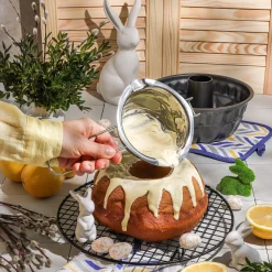Kratka do studzenia ciasta okrągła Tadar 28 cm czarna