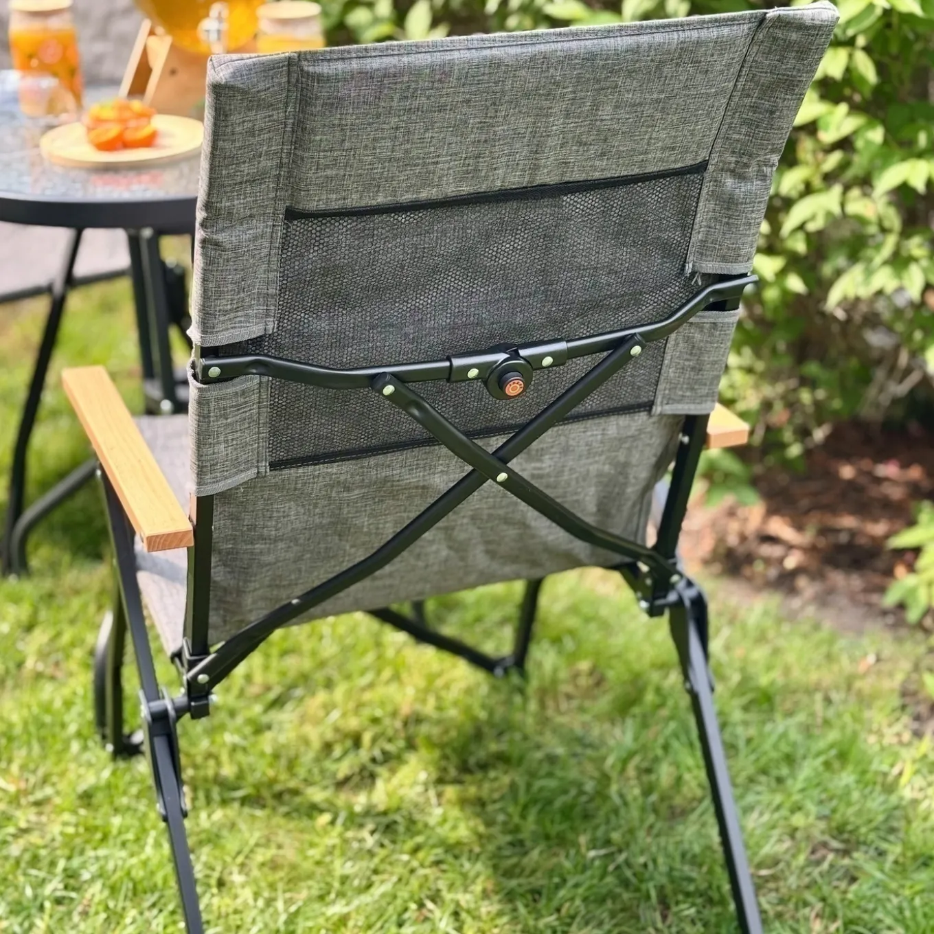 Krzesło ogrodowe turystyczne z torbą Tadar Outdoor 3 pozycje 59 x 67 x 100 cm