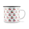 Kubek emaliowany retro Tadar Wiśnie 500 ml