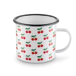 Kubek emaliowany retro Tadar Wiśnie 500 ml
