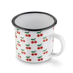 Kubek emaliowany retro Tadar Wiśnie 500 ml