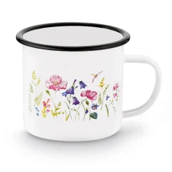 Kubek emaliowany retro Tadar Evika 500 ml