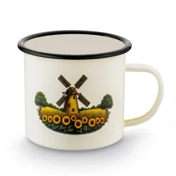 Kubek emaliowany retro Tadar Młyn 700 ml