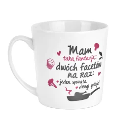 Kubek porcelanowy NBC BGtech Crazy girl mam fantazję 480 ml