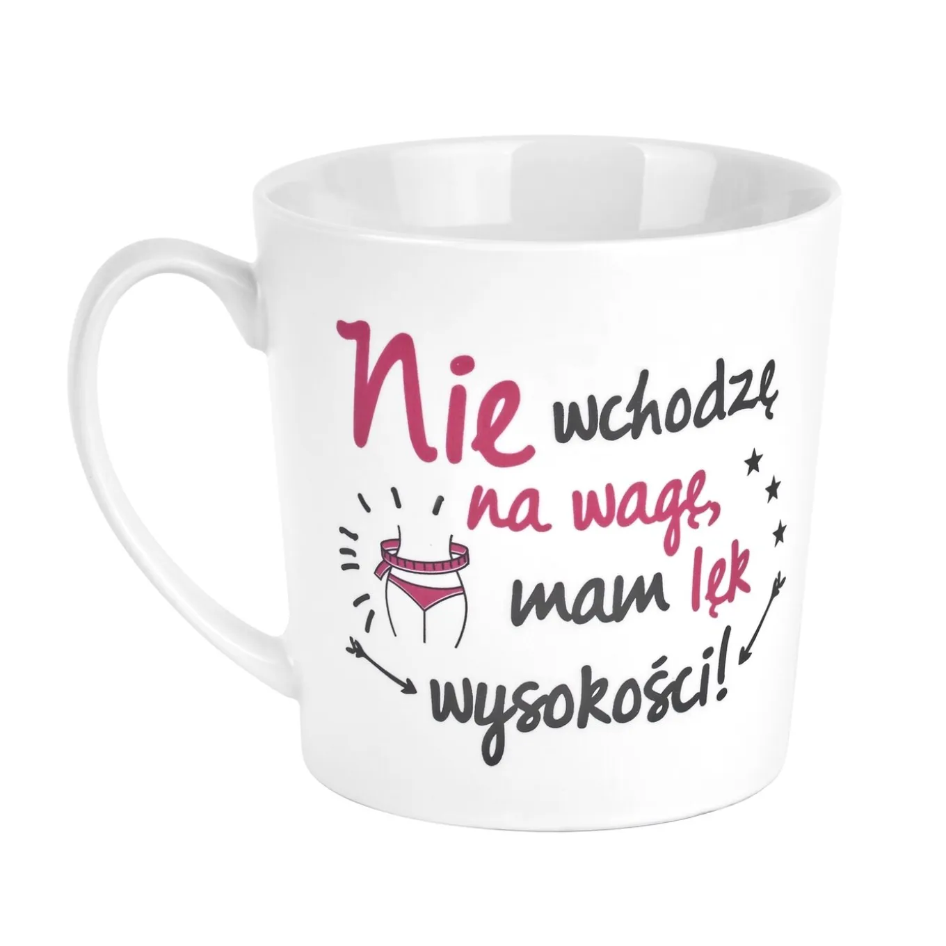 Kubek porcelanowy NBC BGtech Crazy girl nie wchodzę 480 ml