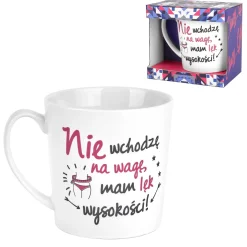 Kubek porcelanowy NBC BGtech Crazy girl nie wchodzę 480 ml