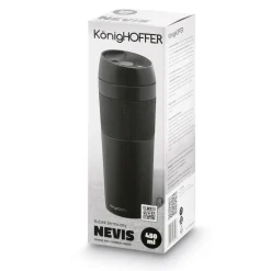 Kubek termiczny Konighoffer Nevis 450 ml czarny