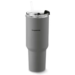 Kubek termiczny ze słomką Konighoffer Davos 1200 ml szary