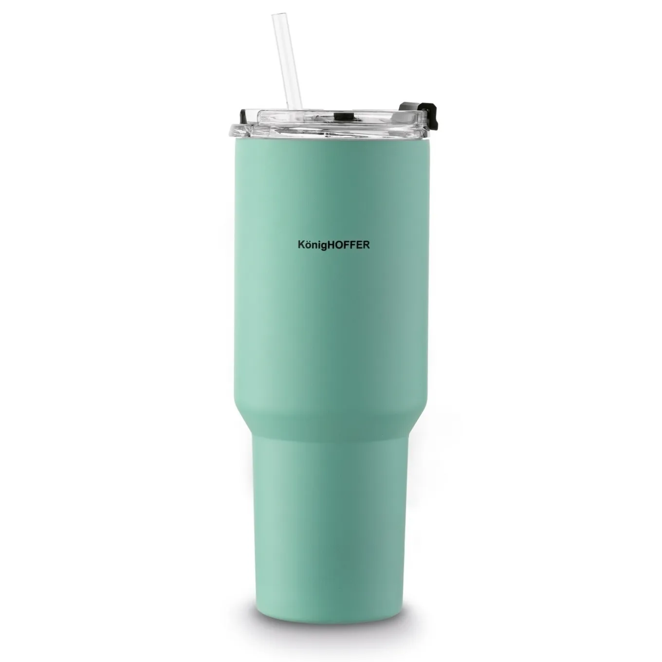 Kubek termiczny ze słomką Konighoffer Davos 1200 ml zielony