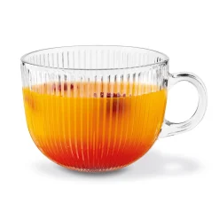 Kubki szklane Tadar Jumbo Paski 450 ml 6 sztuk