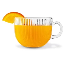 Kubki szklane Tadar Jumbo Paski 450 ml 6 sztuk