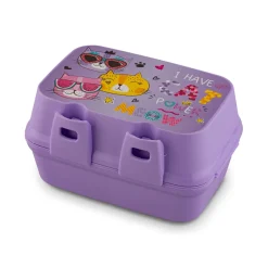Lunch box z przegródkami widelcem i nożem dla dzieci Tuffex 12,5 x 17 x 9 cm mix kolorów